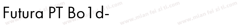Futura PT Bo1d字体转换